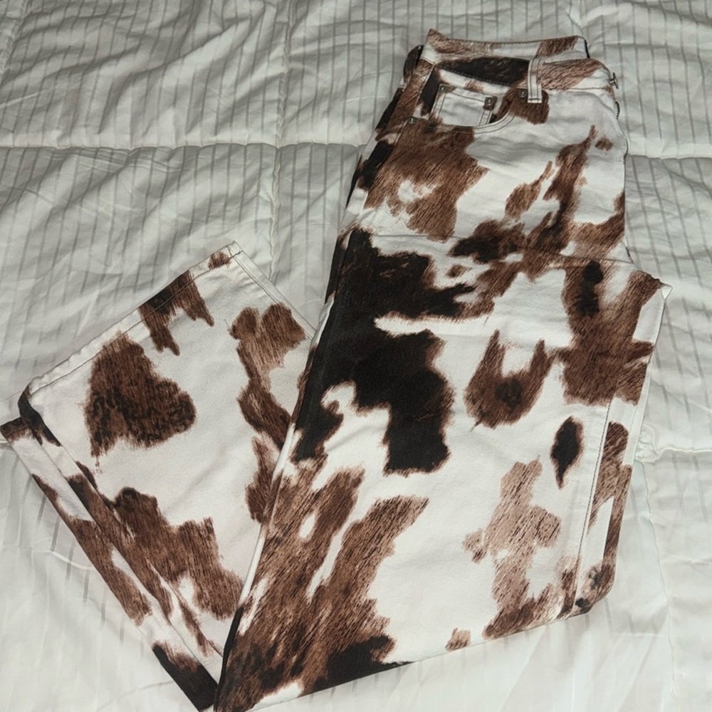 Printed jeans SIZE 7 worn once